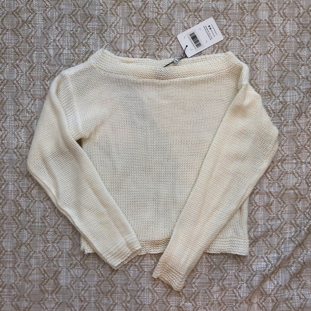 Femme luxe cream off shoulder knit jumper XS Small